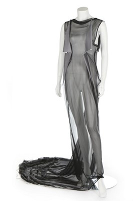 Lot 244 - A Maison Martin Margiela sheer dress with...
