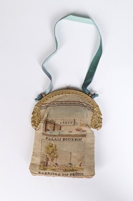 Lot 249 - A petit point embroidered bag, French, circa...