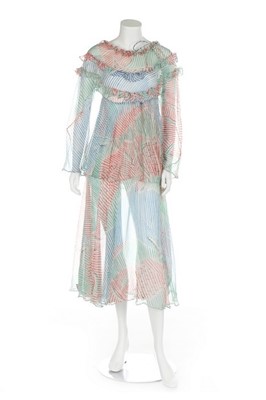Lot 267 - A dress and tunic of Celia Birtwell printed...