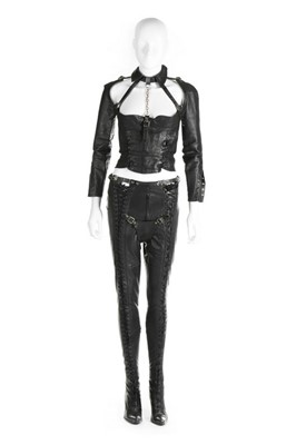 Lot 272 - An unusual black leather Dominatrix outfit,...