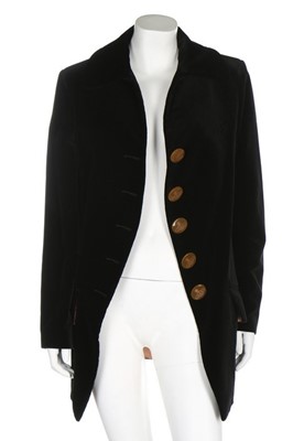 Lot 285 - A Vivienne Westwood black velvet 18th century...