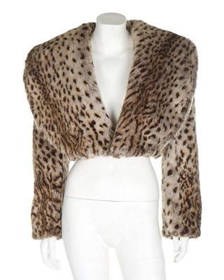 Lot 287 - A Vivienne Westwood leopard print faux fur...