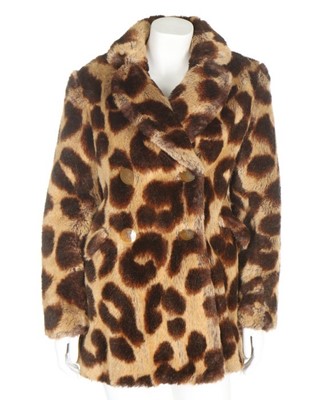 Lot 288 - A Vivienne Westwood print faux fur jacket,...