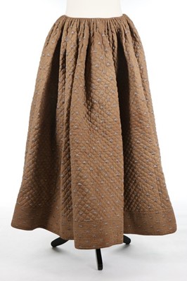 Lot 297 - Three printed cotton quilted petticoats,...