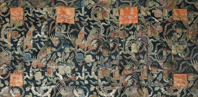 Lot 376 - A fine Kesa panel, of 18th century brocaded...