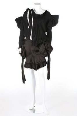 Lot 218 - A Comme des Garçons black cotton jersey and...