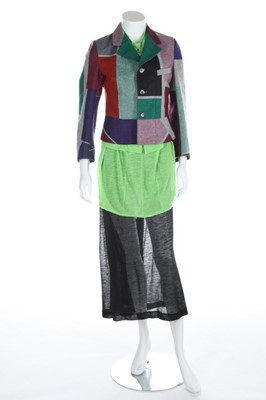 Lot 228 - A Comme des Garçons layered colour block...