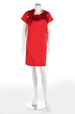 Lot 234 - A Junya Watanabe/Comme des Garçons red cotton...