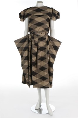 Lot 237 - An early Issey Miyake black and tan lozenge...