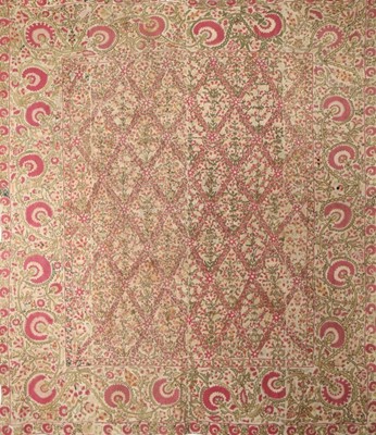 Lot 346 - An embroidered Suzani, Shakrisabz, Uzbekistan,...