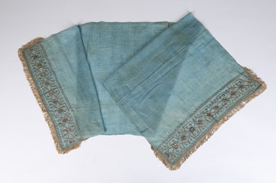 Lot 350 - Three embroidered muslin napkins (Peskir) and...