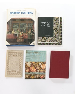 Lot 167 - Books and an auction catalogue on lace,...