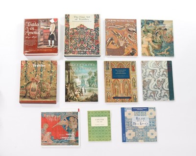 Lot 173 - Textiles and embroidery books and catalogues,...