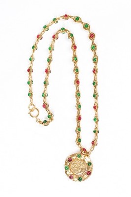 Lot 211 - A Chanel 'byzantine' pendant necklace, 1980s,...