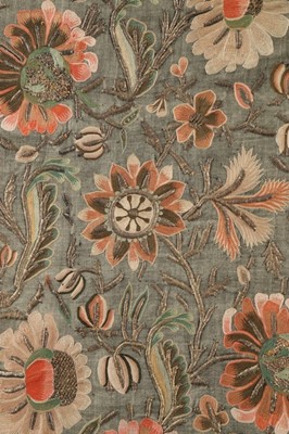 Lot 358 - A fine embroidered wrapper or cover, Ottoman,...