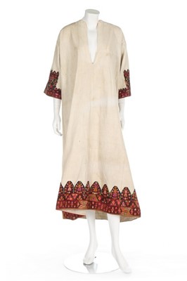 Lot 360 - An embroidered cotton woman's dress, Euboea,...
