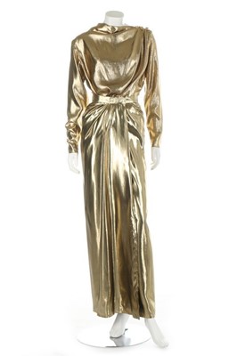 Lot 20 - An Yves Saint Laurent cloth of gold evening...