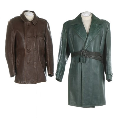 Lot 45 - Six men's leather coats and jackets,...
