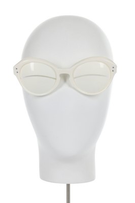 Lot 124 - A pair of Courrges white plastic 'eskimo'...