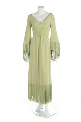 Lot 103 - A Guy Laroche couture pistachio-green silk...