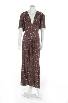 Lot 157 - An Ossie Clark/Celia Birtwell printed marocain...