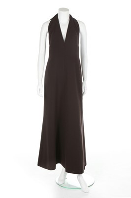 Lot 129 - A Bohan for Christian Dior brown moss crpe...