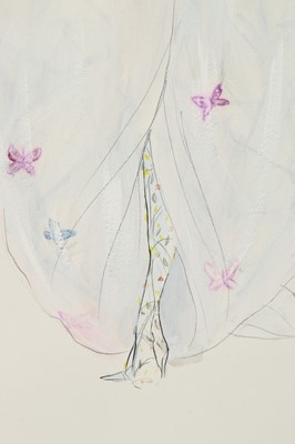 Lot 236 - An Alexander McQueen fashion sketch for his...