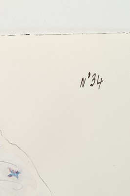 Lot 236 - An Alexander McQueen fashion sketch for his...