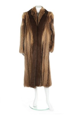 Lot 226 - An Oscar de la Renta fox fur coat, labelled,...