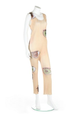 Lot 209 - An Issey Miyake pleated polyester body suit...