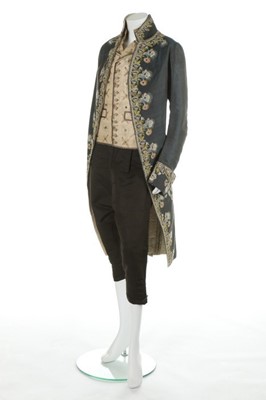 Lot 26 - A man's elaborately embroidered court coat,...