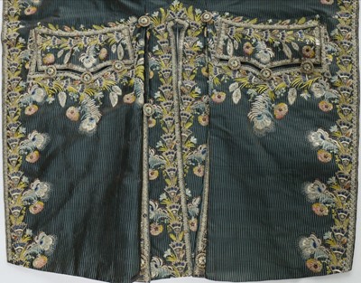 Lot 26 - A man's elaborately embroidered court coat,...