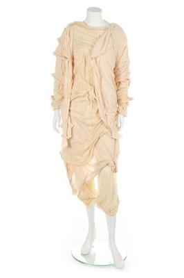 Lot 179 - A Yohji Yamamoto crinkled and knotted cotton...