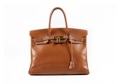 Lot 3 - An Hermès tan leather Birkin, 1996, blind...