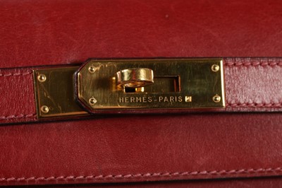Lot 7 - An Hermès ox-blood box leather Kelly bag, 2001,...