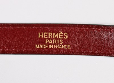 Lot 7 - An Hermès ox-blood box leather Kelly bag, 2001,...