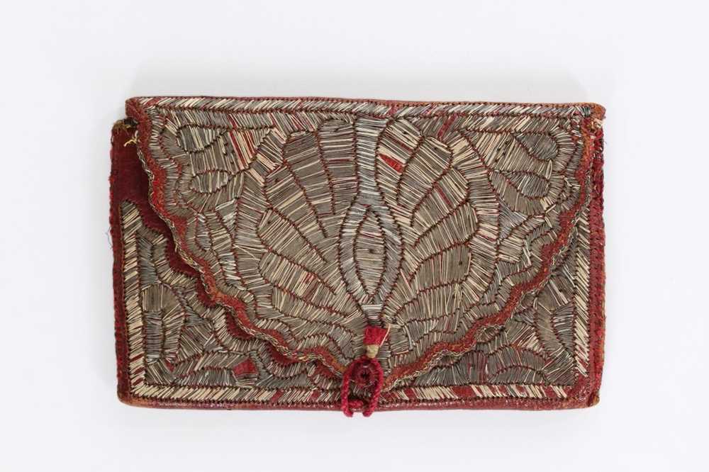 Lot 14 - A gentleman's embroidered morocco leather...
