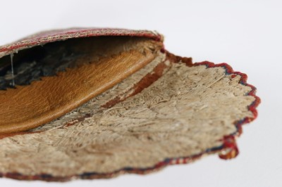Lot 14 - A gentleman's embroidered morocco leather...