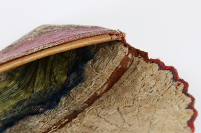 Lot 14 - A gentleman's embroidered morocco leather...