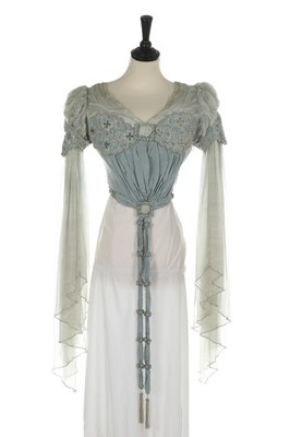 Lot 40 - A Liberty & Co Ltd embroidered and beaded...