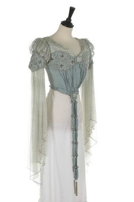 Lot 40 - A Liberty & Co Ltd embroidered and beaded...