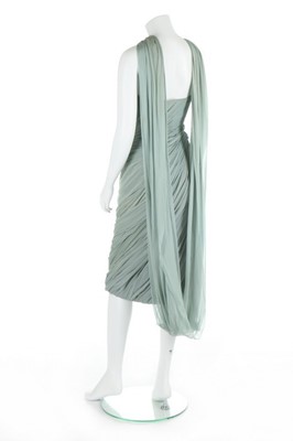 Lot 83 - A Jean Dessès couture draped chiffon cocktail...