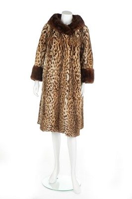 Lot 87 - A Ruth Lewin ocelot and mink coat, 1950s,...