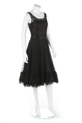 Lot 123 - A Marc Bohan for Christian Dior couture black...