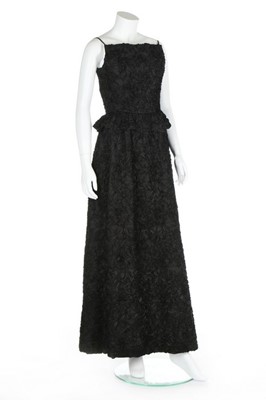 Lot 96 - A Nina Ricci couture black soutache lace...
