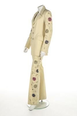 Lot 146 - A Granny Takes A Trip man's ivory wool trouser...