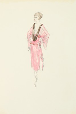 Lot 69 - Four Lucile studio sketches, early 1920s,...