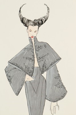 Lot 352 - An Alexander McQueen fashion sketch for his...