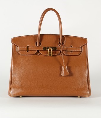 Lot 5 - An Hermès tan leather Birkin, 2007, blind...