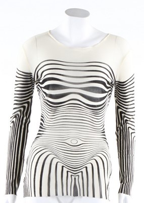 Lot 295 - A Jean-Paul Gaultier printed jersey bodice...